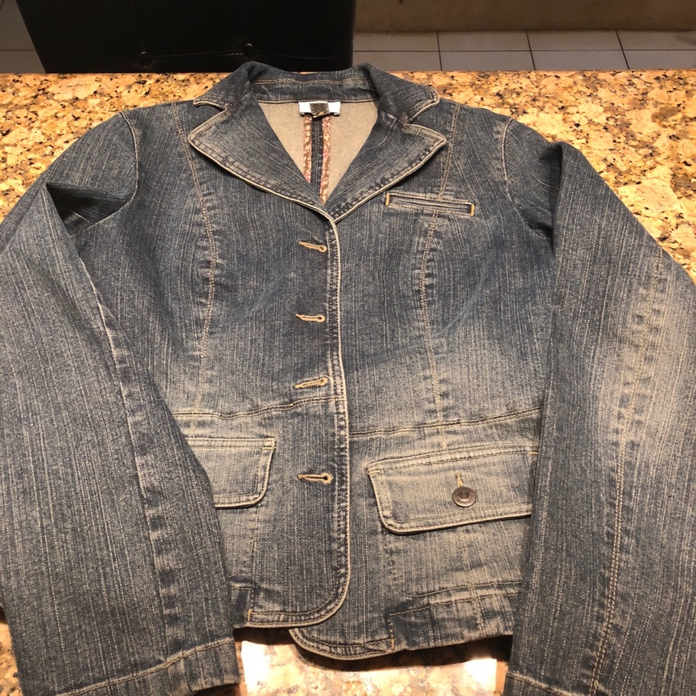 Ann Taylor LOFT DENIM dressy jacket
